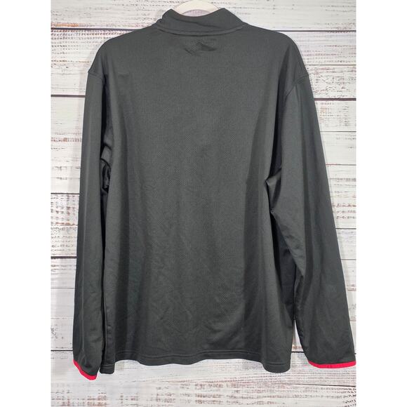 NC State Wolfpack sweater Men size XL black 1/4 zip Adidas pullover NCAA - Picture 5 of 5